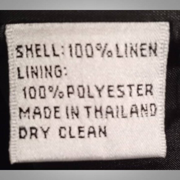 Talbots Petites  black linen dress size  6 - Picture 5 of 5